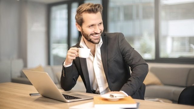 man at first day of his work