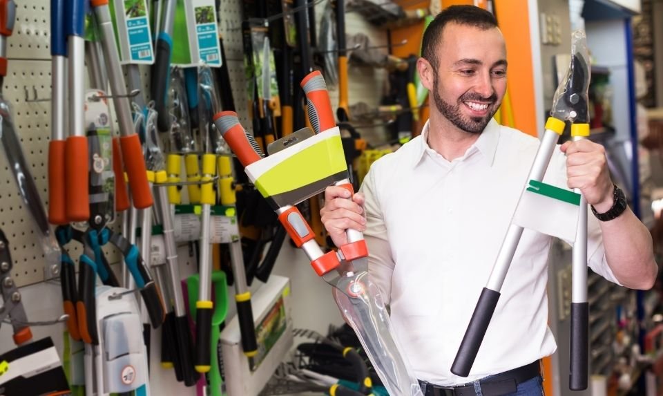 A man with Home Depot Tools