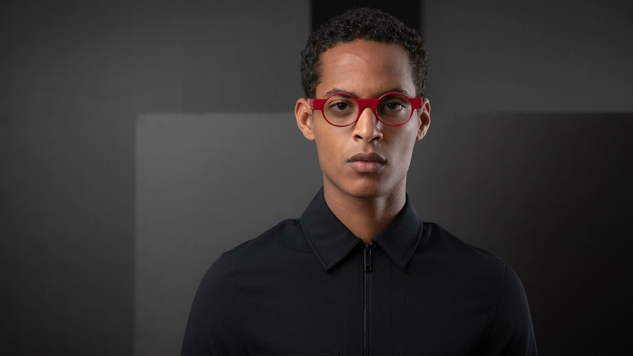 A guy wearing glasses