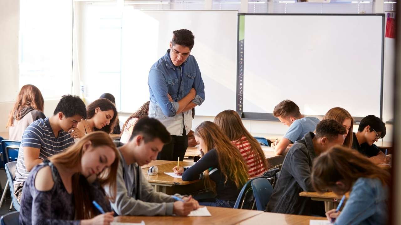 Teacher teaching