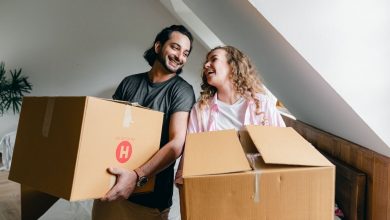 Couple moving from their home