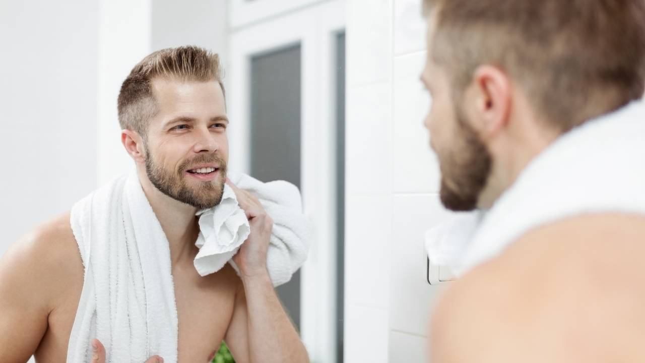 A man with proper hygiene