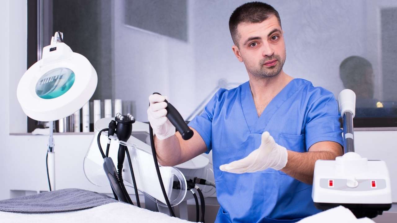 Doctor doing Cosmetic Procedure