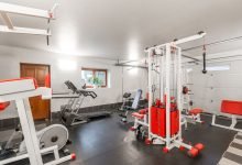 home gym in garage