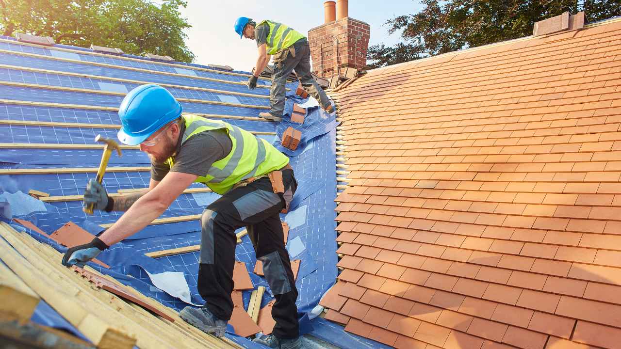 Roofing work